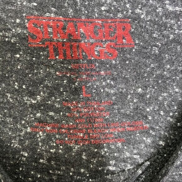 Stranger Things Grey Short Sleeve Tee Large - Picture 6 of 6